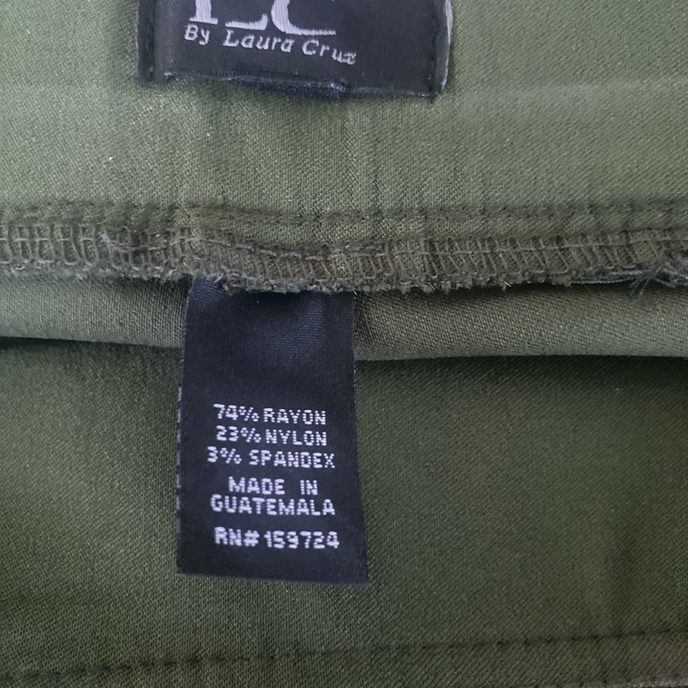 Olive green shorts